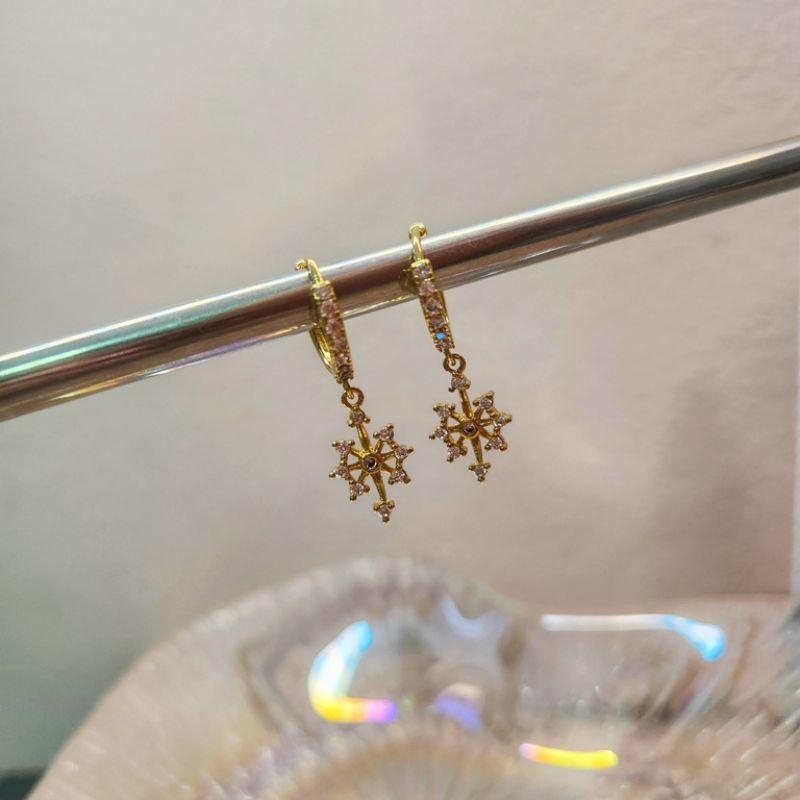 BRINCO OURO ARGOLINHA FLASH ZIRC