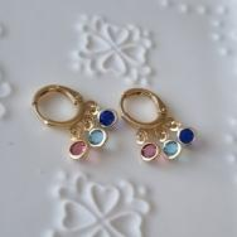 BRINCO OURO ARGOLINHA RAINBOW