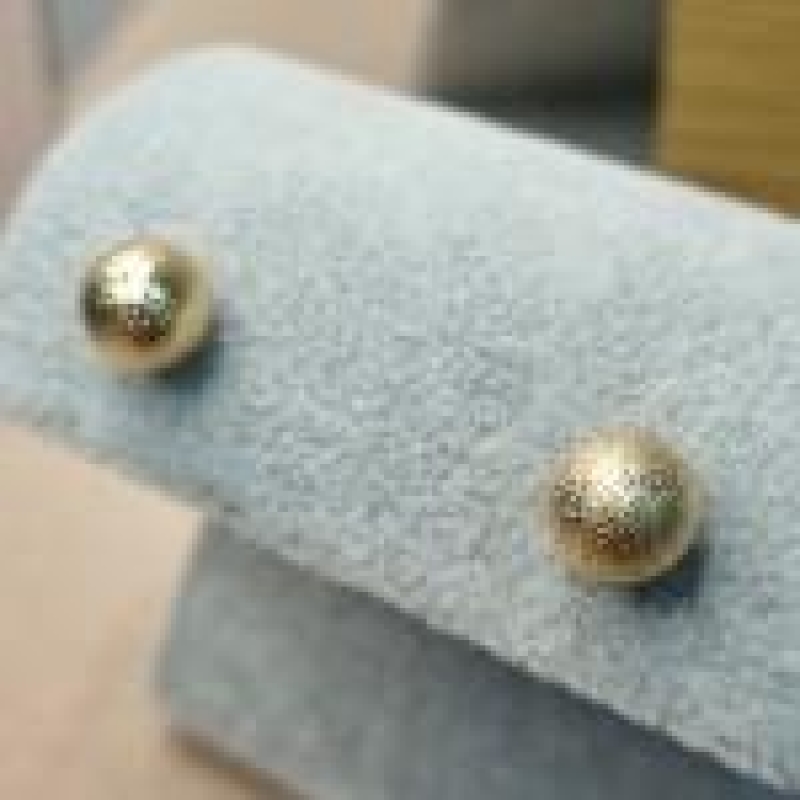 BRINCO OURO BOLA CRAQUELADA G