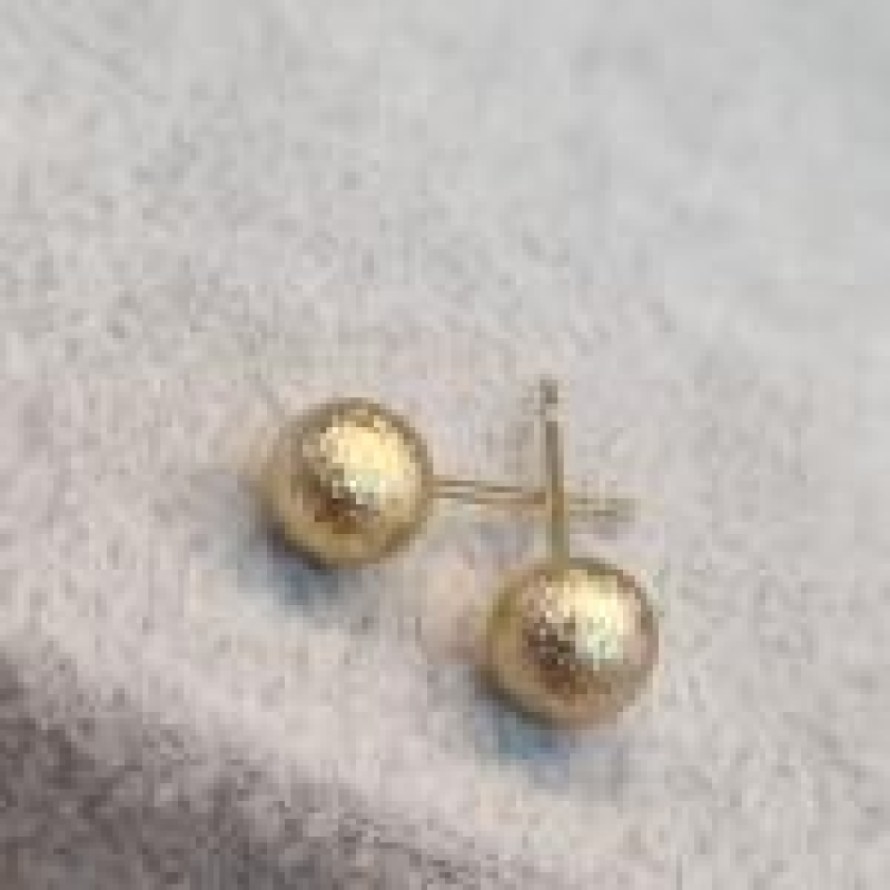 BRINCO OURO BOLA CRAQUELADA M	