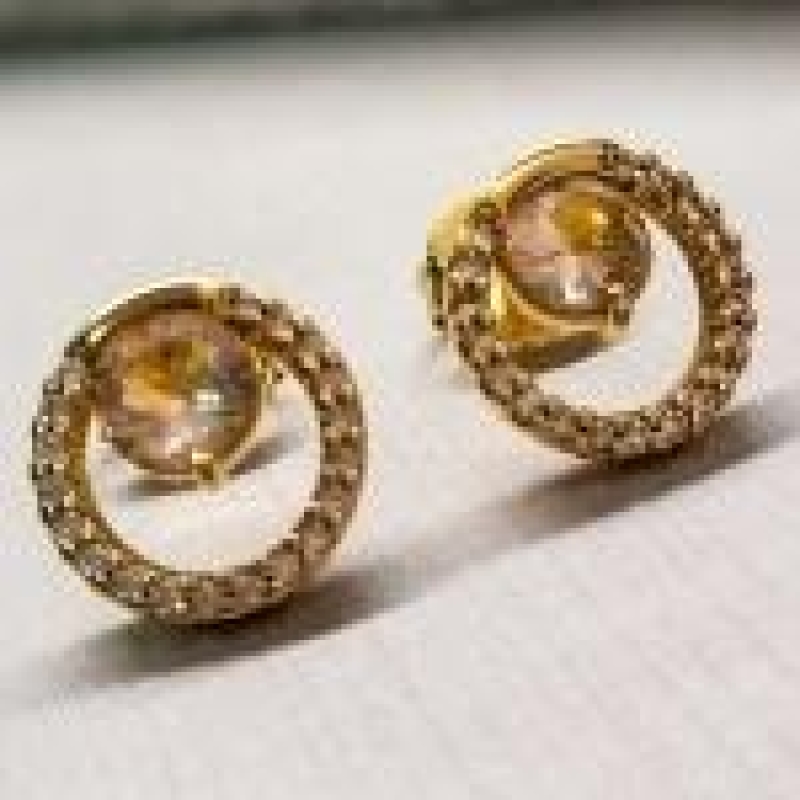 BRINCO OURO CIRC ZIRC MORGANITA