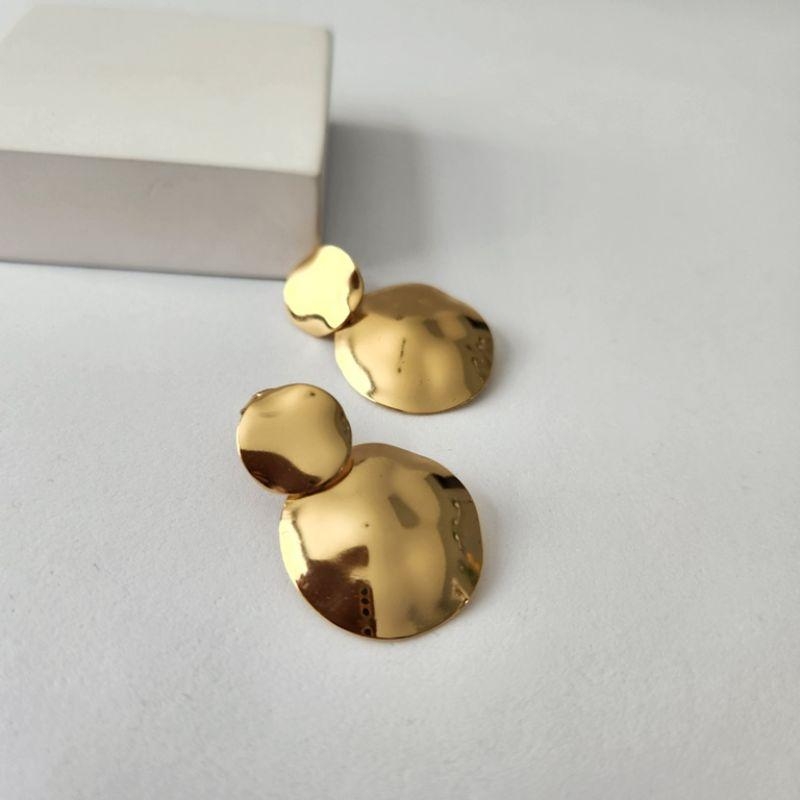 BRINCO OURO DOIS BOTÕES