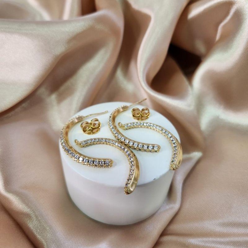 BRINCO OURO DOIS FIOS Z