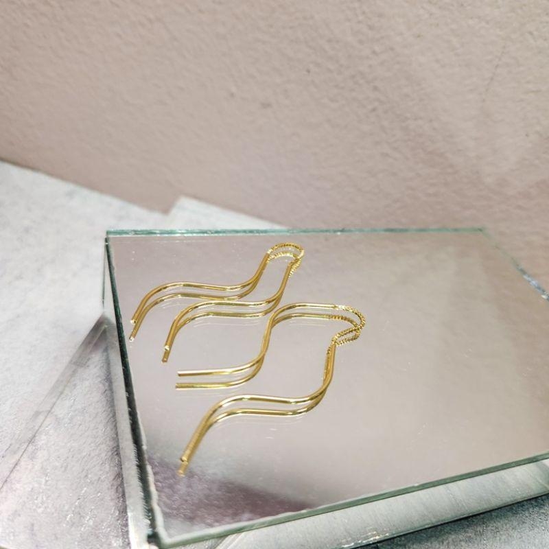 BRINCO OURO DOIS PALITOS