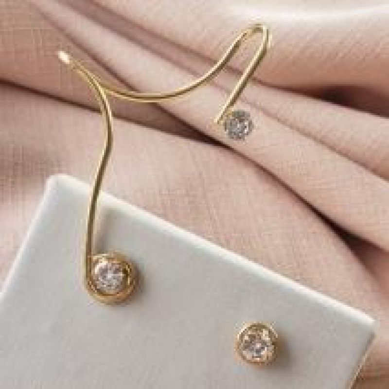 BRINCO OURO EAR CUFF FESTA