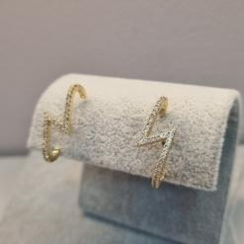 BRINCO OURO EAR HOOK RAIO Z	BO2407