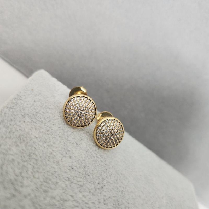 BRINCO OURO ESFERA ZIRC G