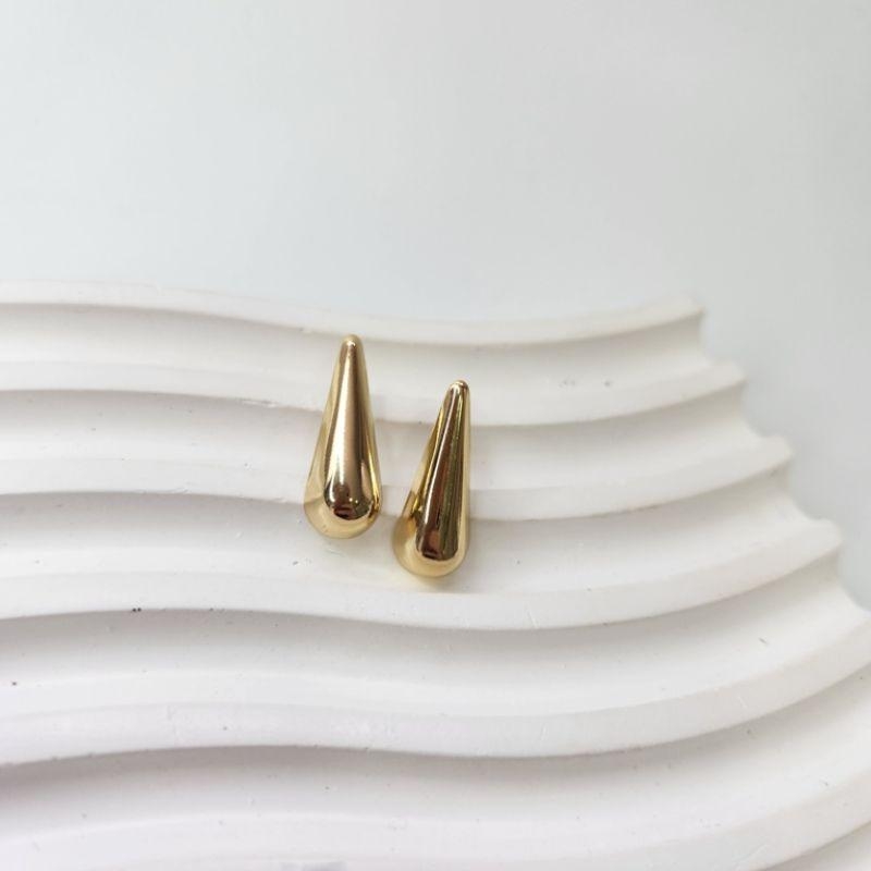 BRINCO OURO GOTA LISA P