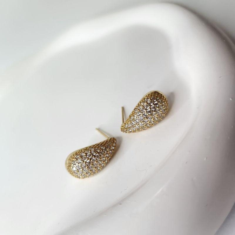 BRINCO OURO GOTA ZIRC G