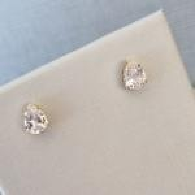 BRINCO OURO GOTINHA CRISTAL 