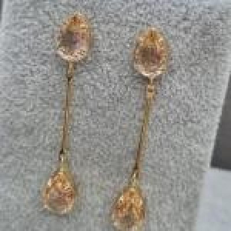 BRINCO OURO PINO MORGANITA GOTA