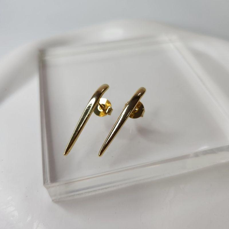 BRINCO OURO PONTA LISA