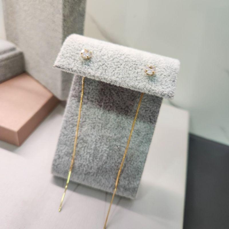 BRINCO OURO ZIRC VENEZIANA