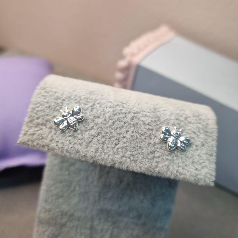 BRINCO PRATA ABELHINHA