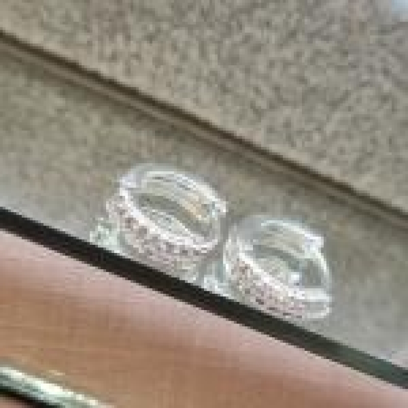 BRINCO PRATA ARGOLA 2 FILAS ZIRC M