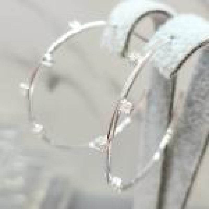 BRINCO PRATA ARGOLA FIO ZIRC PONTO