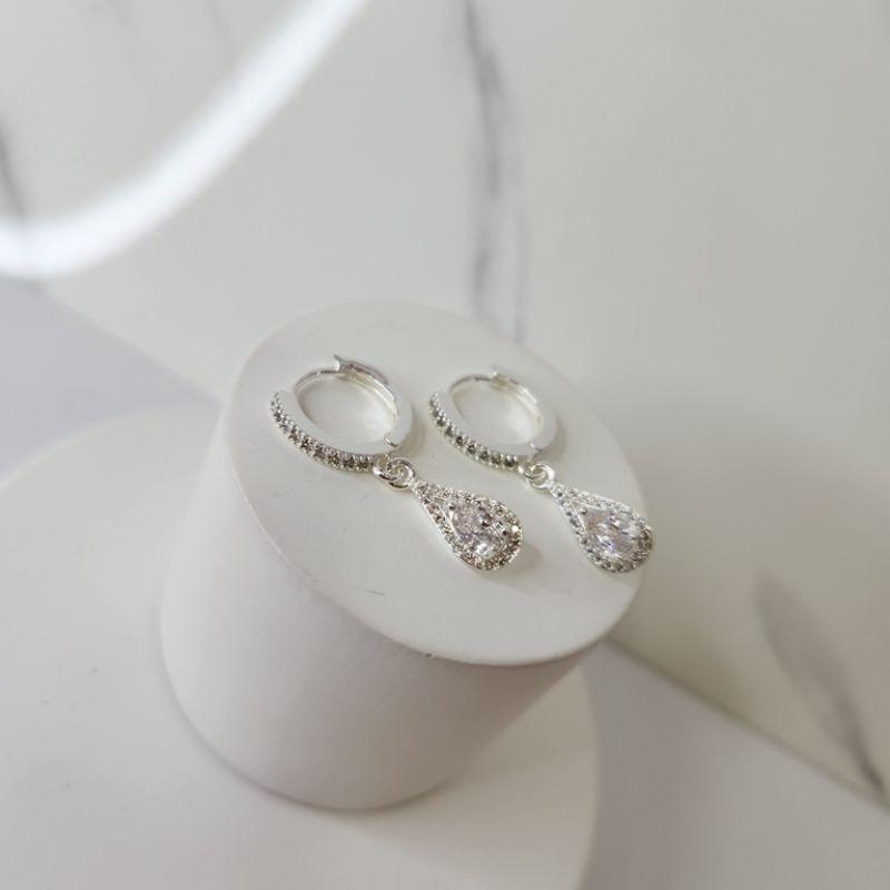 BRINCO PRATA ARGOLA GOTA Z