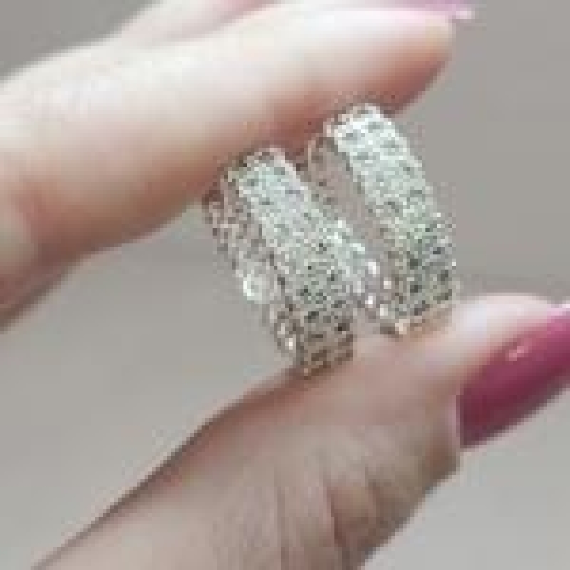 BRINCO PRATA ARGOLA GROSSA GRANDE Z