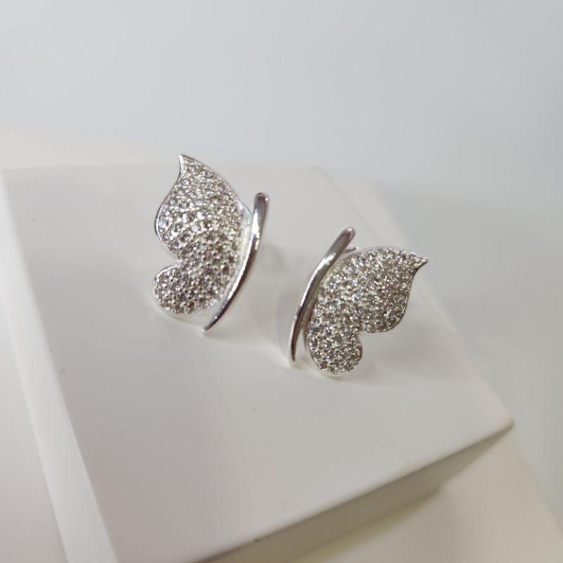 BRINCO PRATA BORBOLETA Z