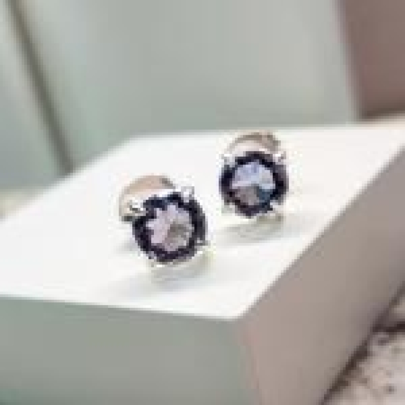 BRINCO PRATA CIRCULO M TANZANITA