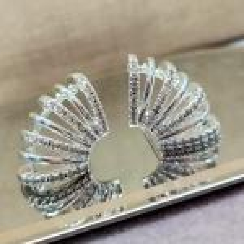 BRINCO PRATA CONCHA ZIRCONIAS