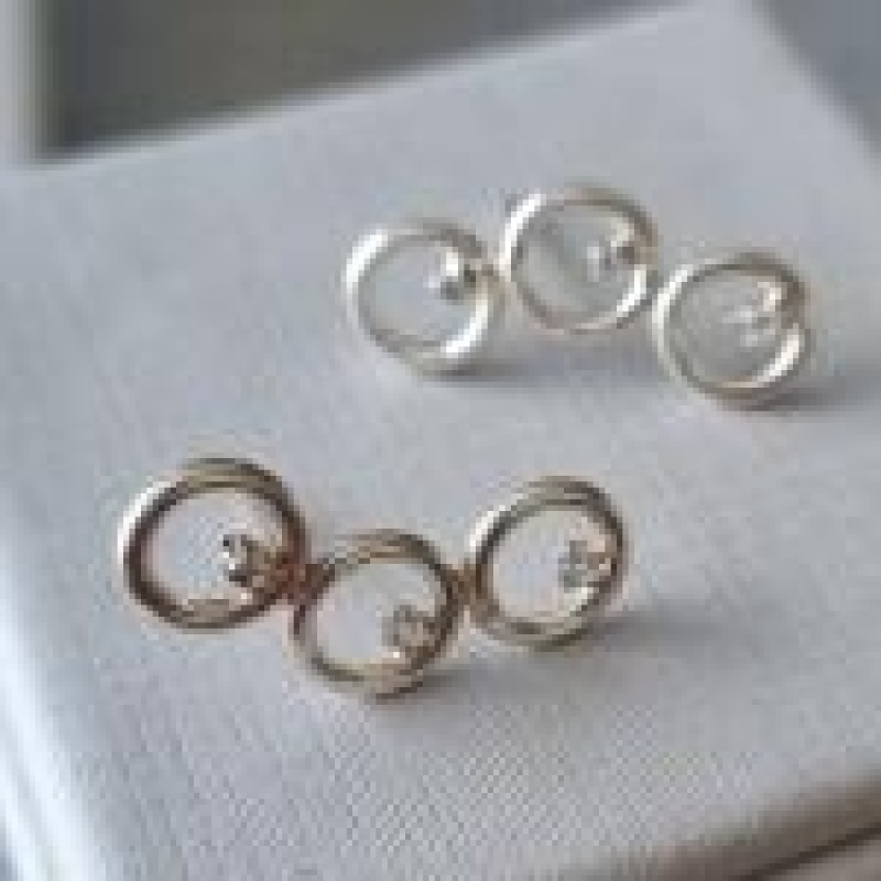 BRINCO PRATA EAR CUFF CIRCULOS