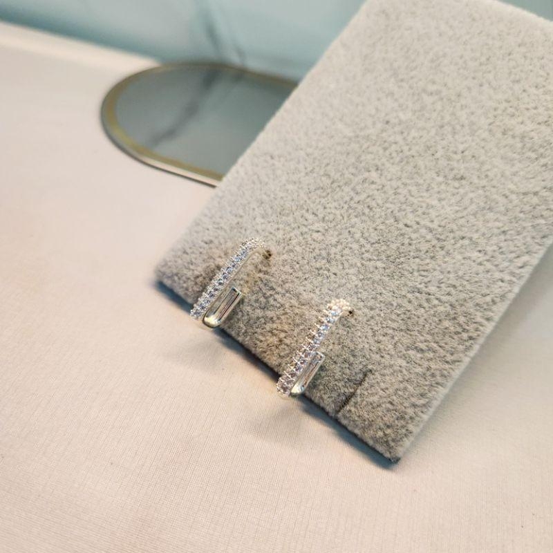 BRINCO PRATA EAR HOOK ZIRC