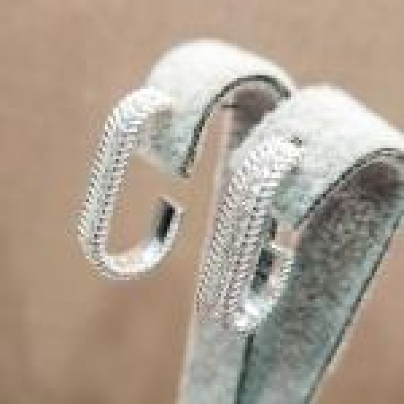 BRINCO PRATA EAR HOOK ZIRC GROSSA