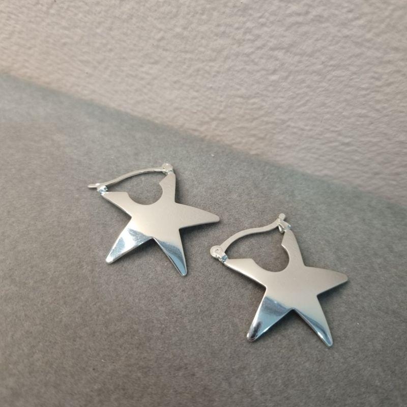 BRINCO PRATA EARG ESTRELA CHAPADA