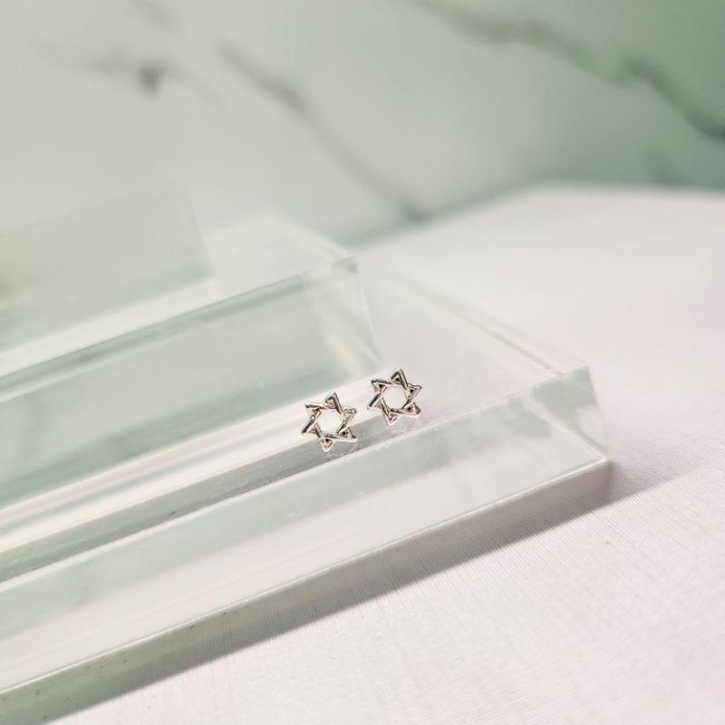 BRINCO PRATA ESTRELA DE DAVID