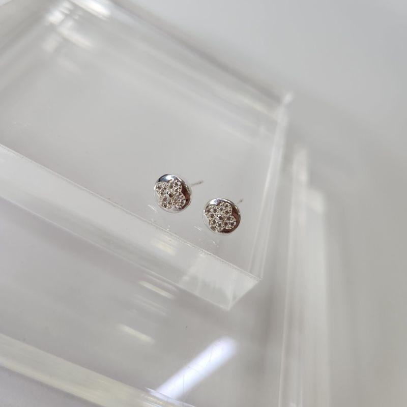 BRINCO PRATA FLOR ZIR P