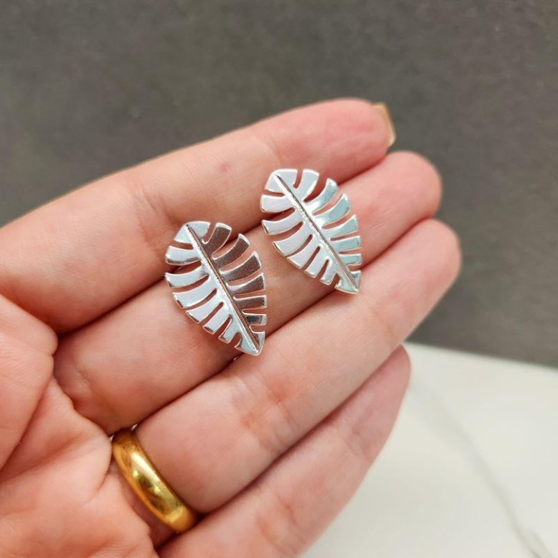 BRINCO PRATA FOLHA