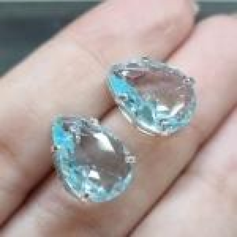 BRINCO PRATA GOTA ACQUA MARINE