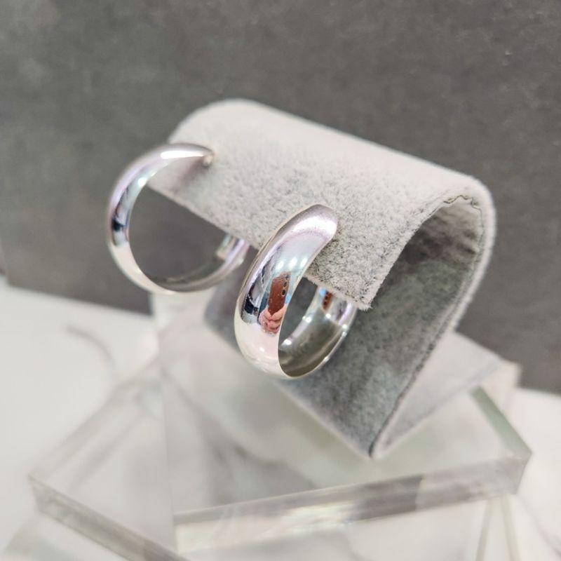 BRINCO PRATA ARGOLA ABAULADA