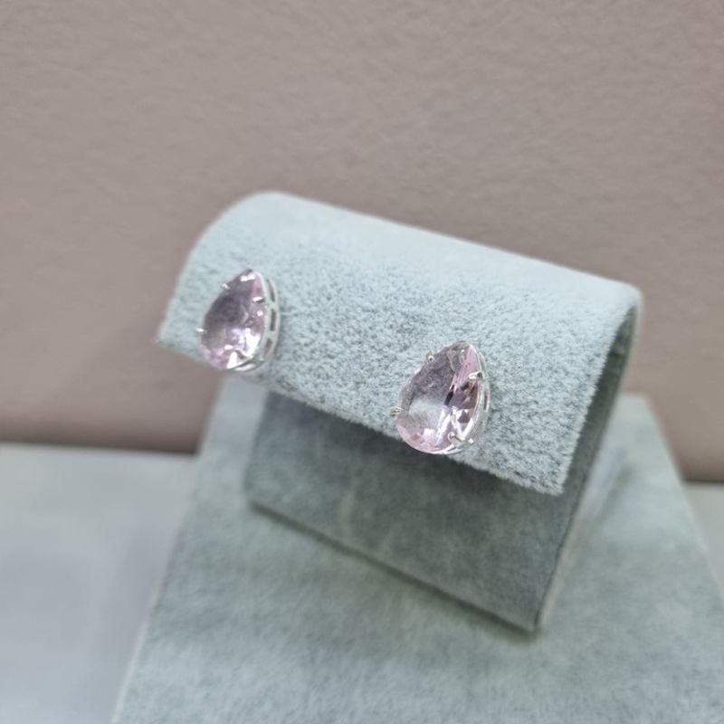 BRINCO PRATA GOTA KUNZITA