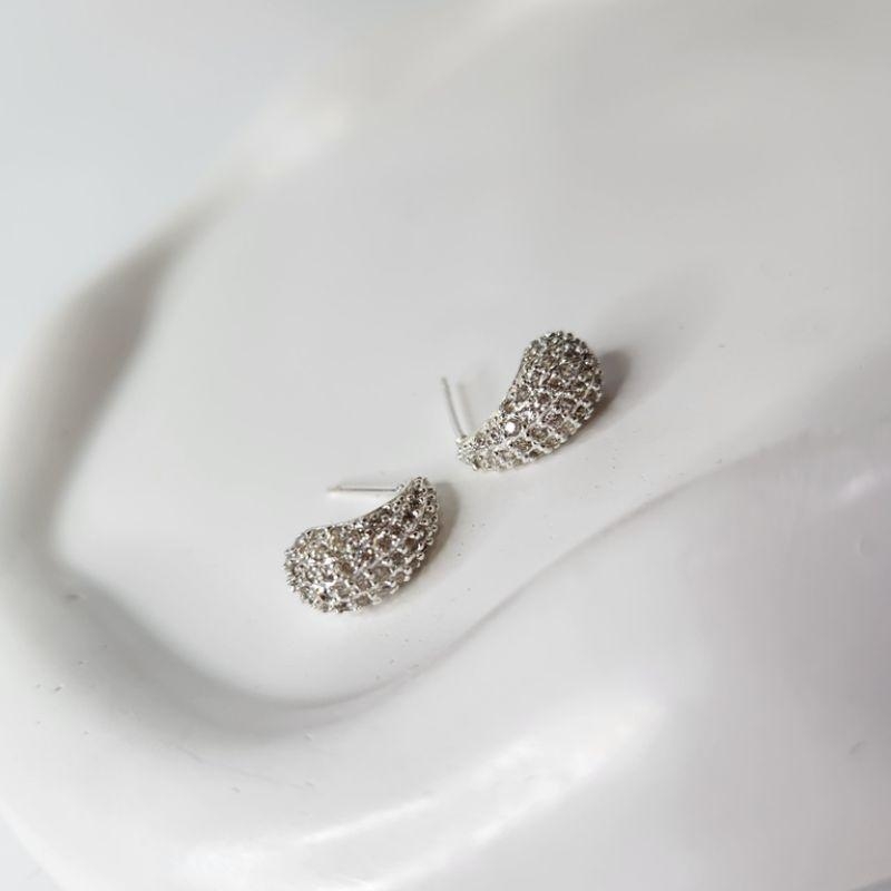 BRINCO PRATA GOTA ZIRC M