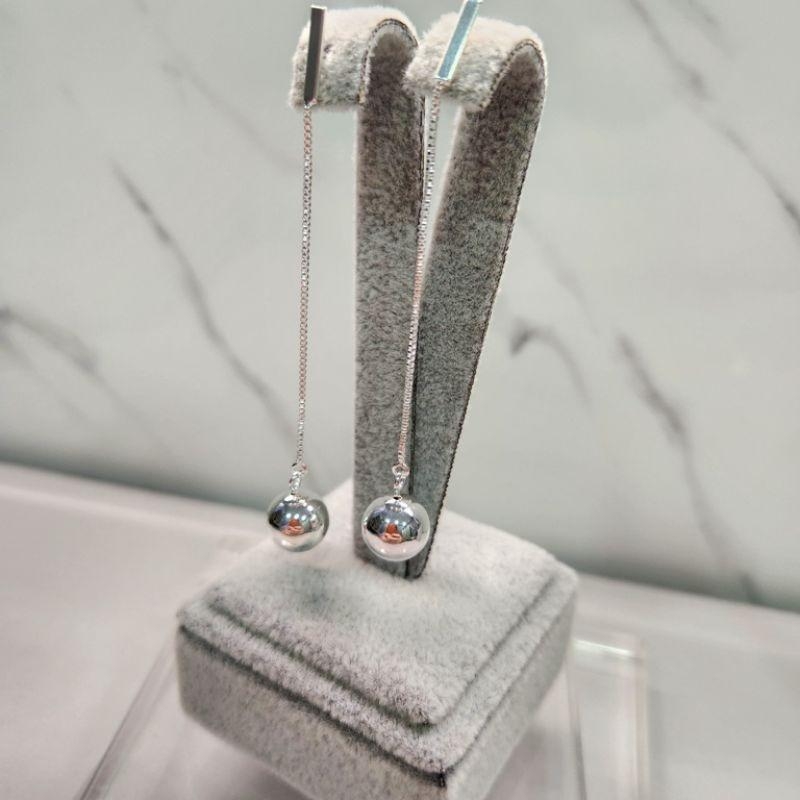 BRINCO PRATA PENDULO BOLA