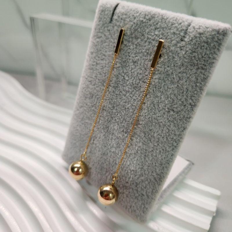 BRINCO OURO PENDULO BOLA