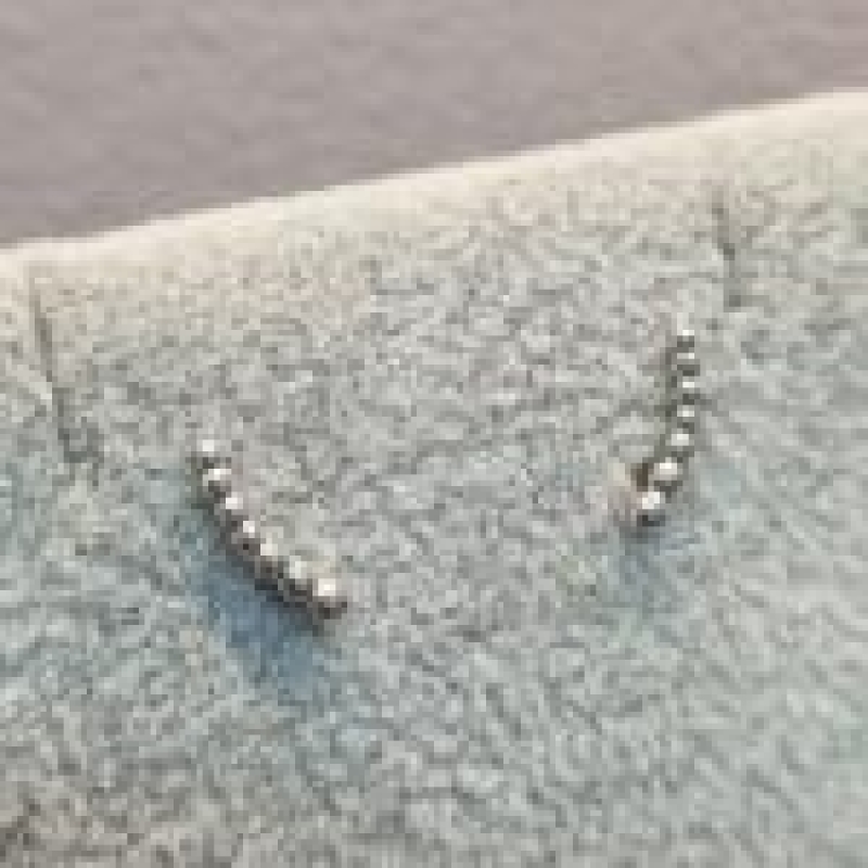 BRINCO RODIO BRANCO MINI EAR CUFF BOL