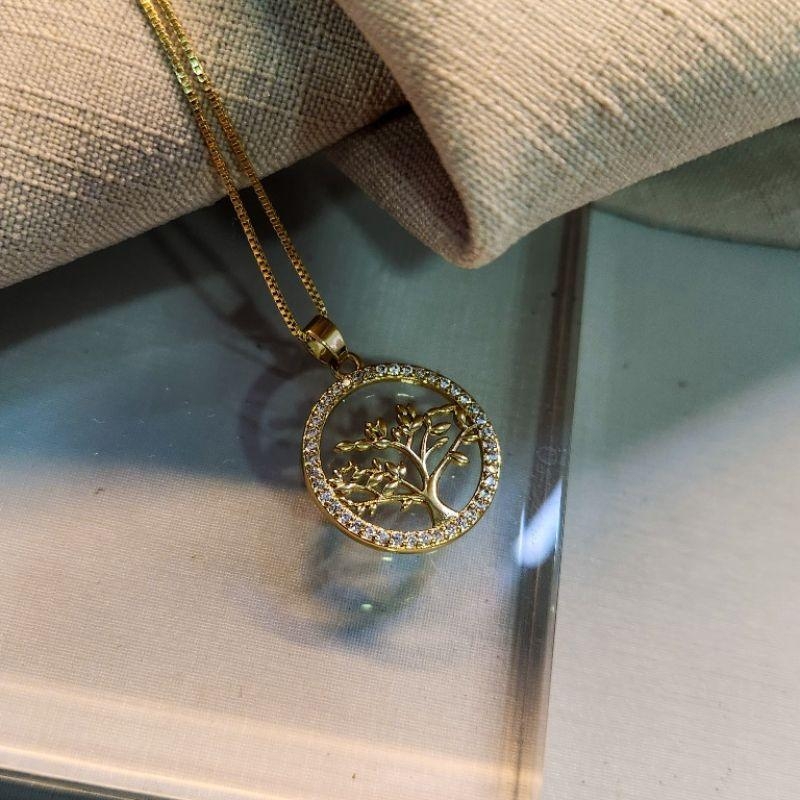 COLAR OURO ARV DA VID ZIRC