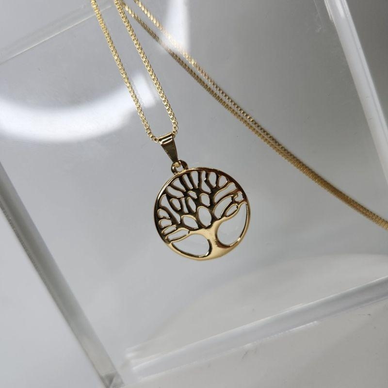 COLAR OURO ÁRVORE DA VIDA