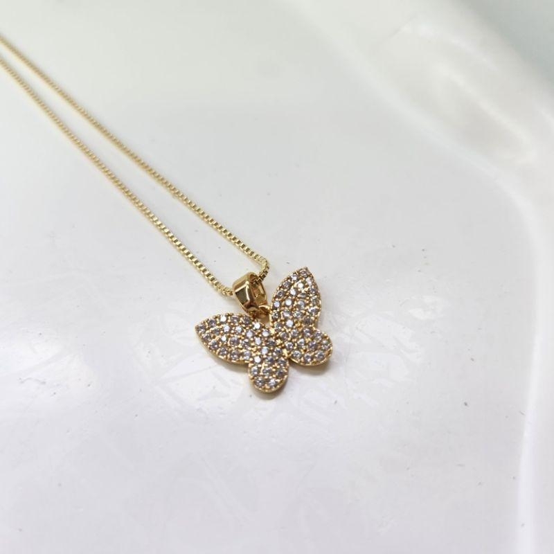 COLAR OURO BORBOLETA Z