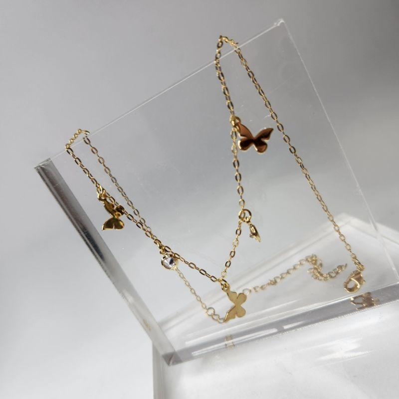COLAR OURO BORBOLETINHAS LUZ