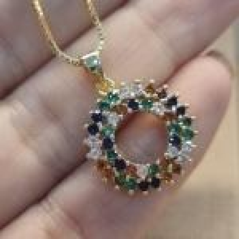 COLAR OURO CIRC RAINBOW	CO1681