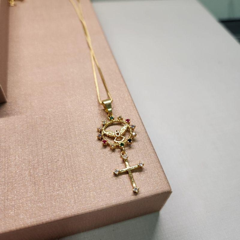 COLAR OURO DIVINO CRUZ C