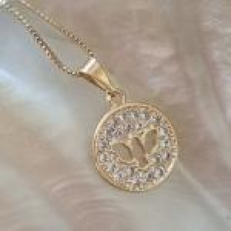 COLAR OURO DIVINO VAZADO ZIRC C