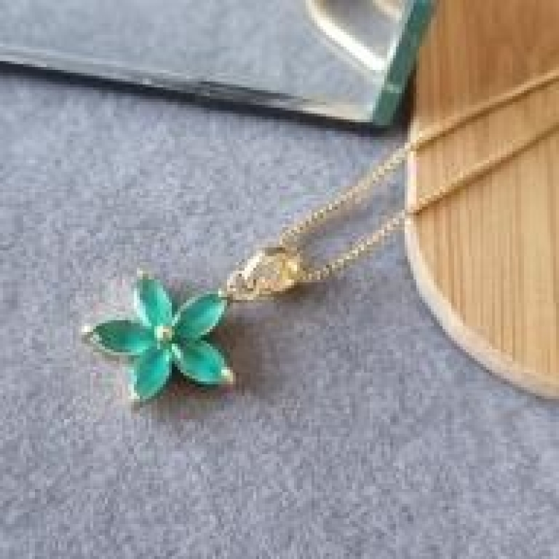 COLAR OURO FL ESMERALDA	