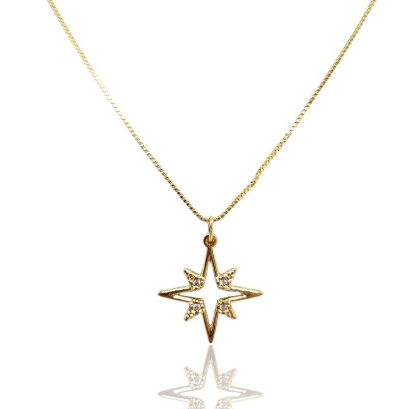 COLAR OURO FLASH ZIRC