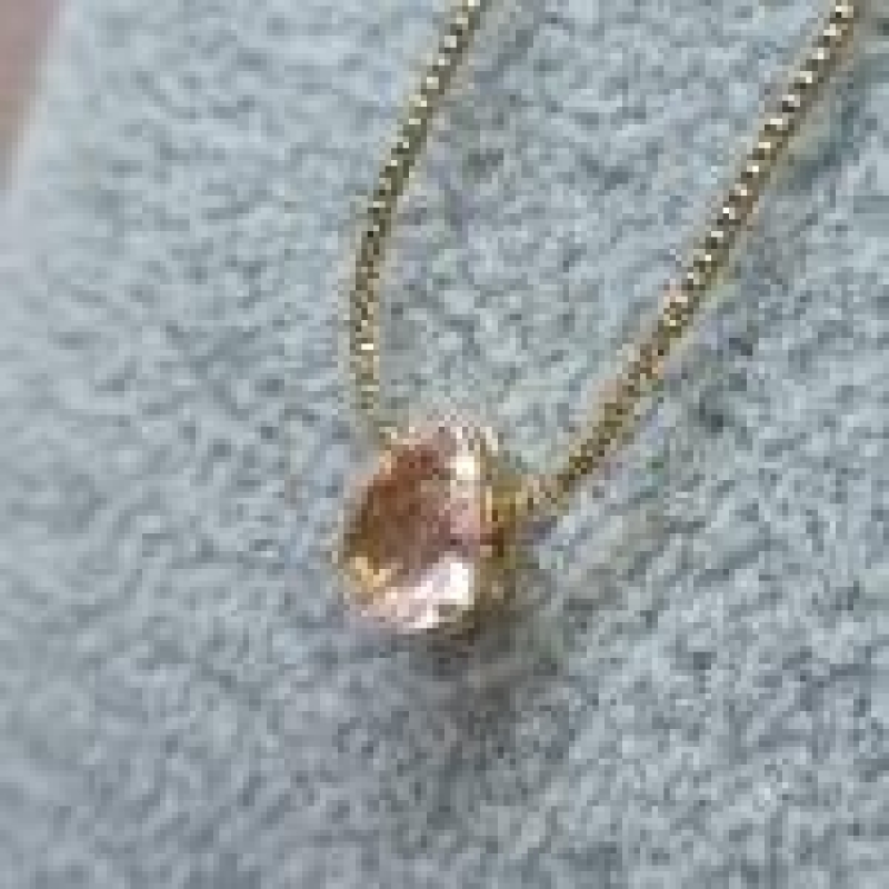 COLAR OURO GOTINHA ROSINHA	