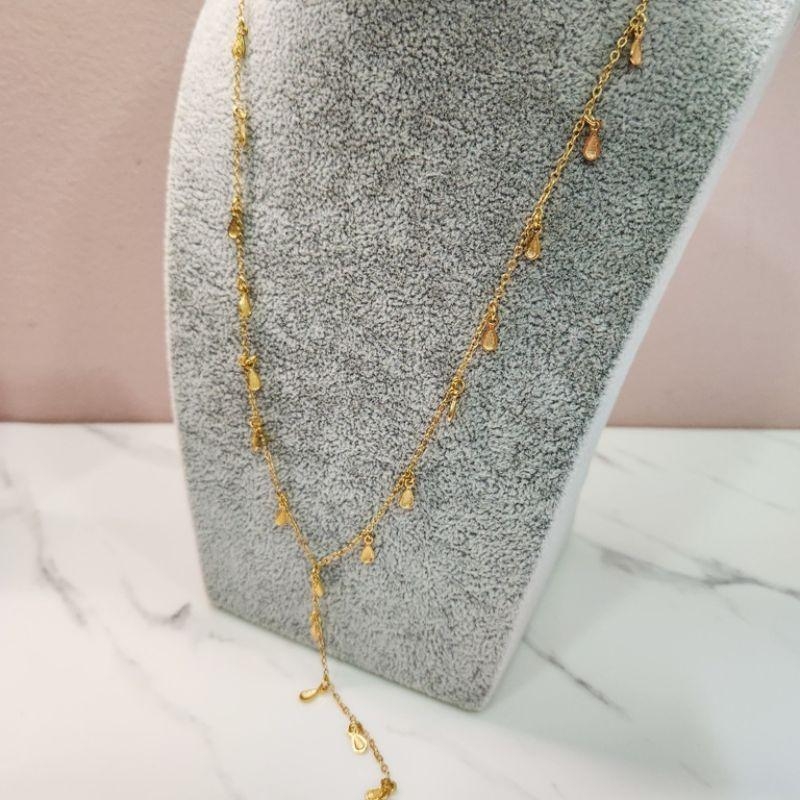 COLAR OURO GRAV GOTINHAS